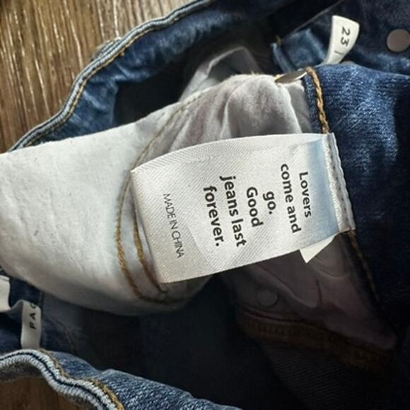 PACSUN Jrs sz 23 Low Rise Bootcut raw edge Jeans - Picture 9 of 11